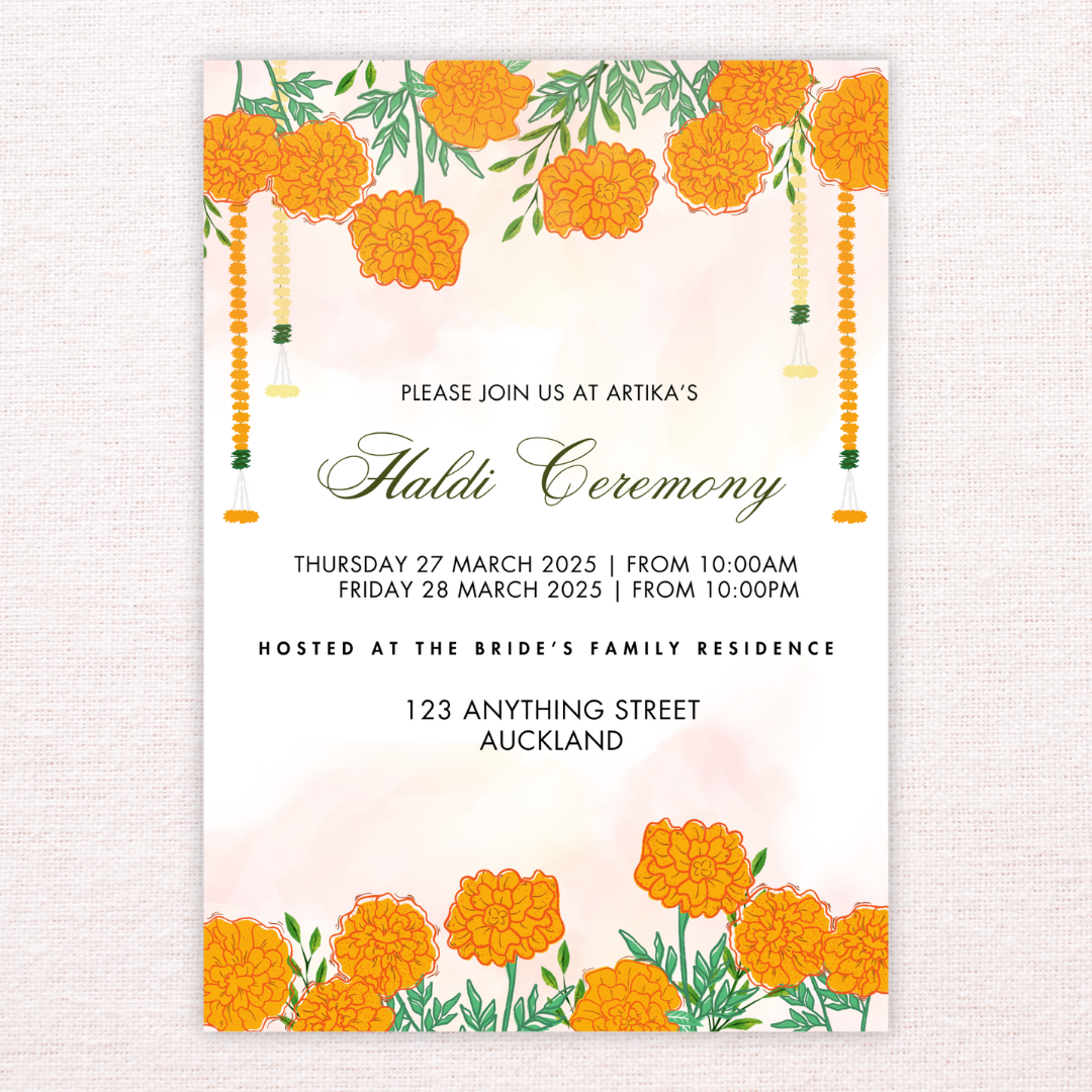 South Indian Gatefold Invitations