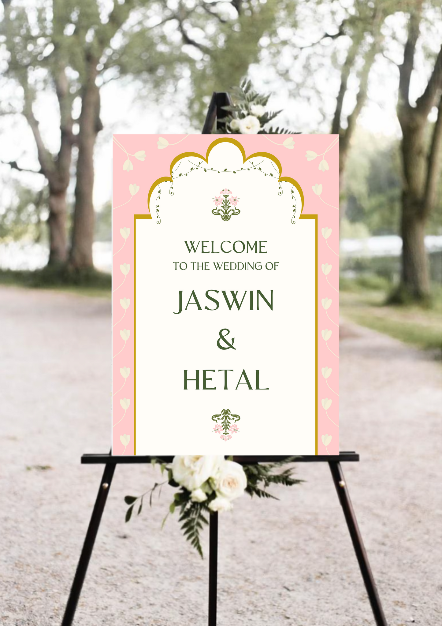 Pastel Wedding Sign