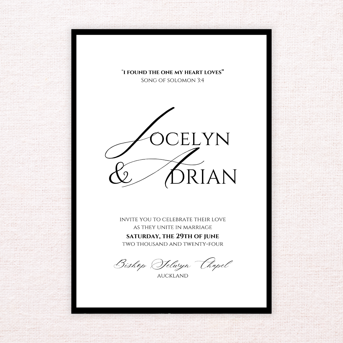 Luxe Wedding Invitation Template