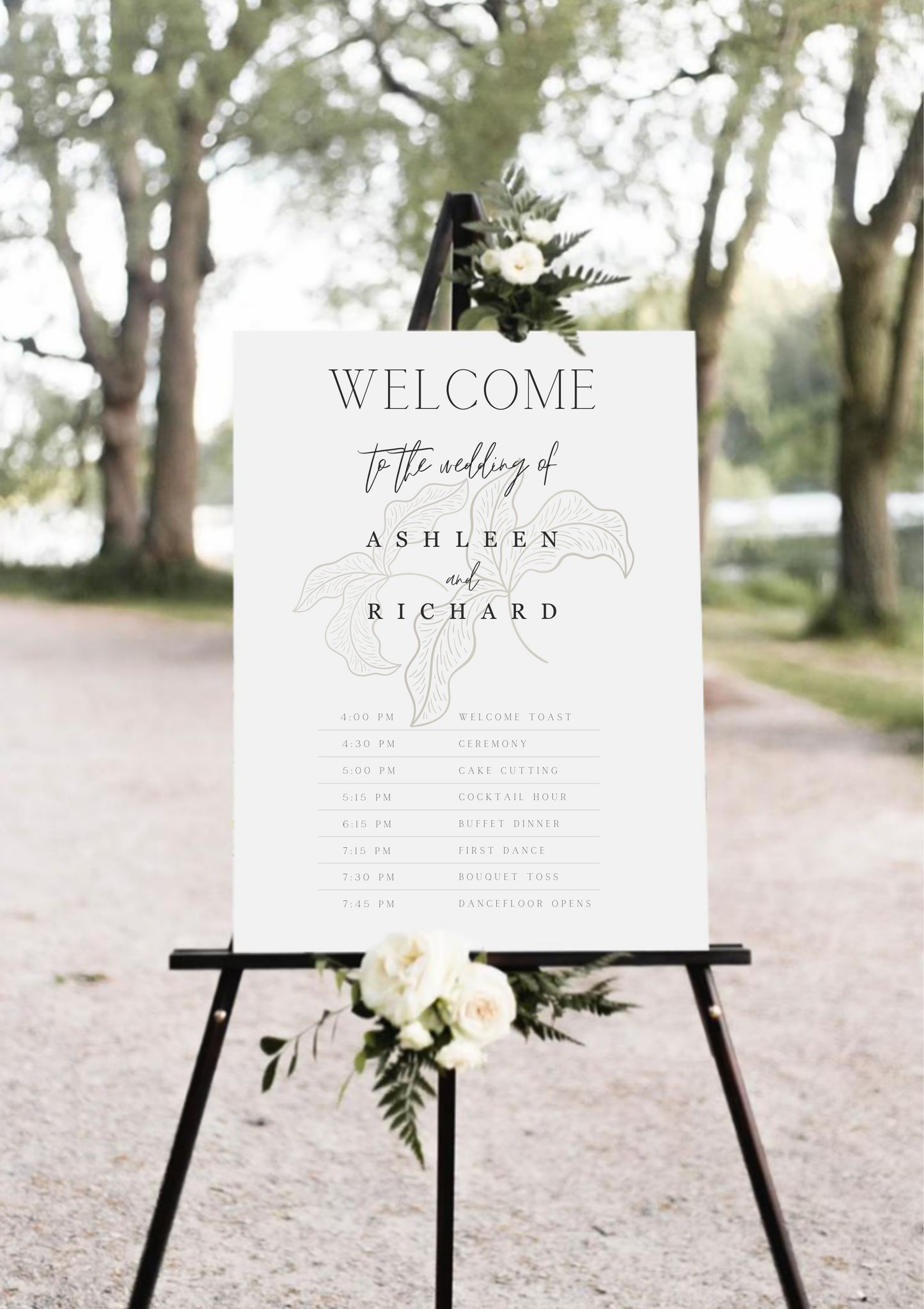 Welcome & Wedding Timeline