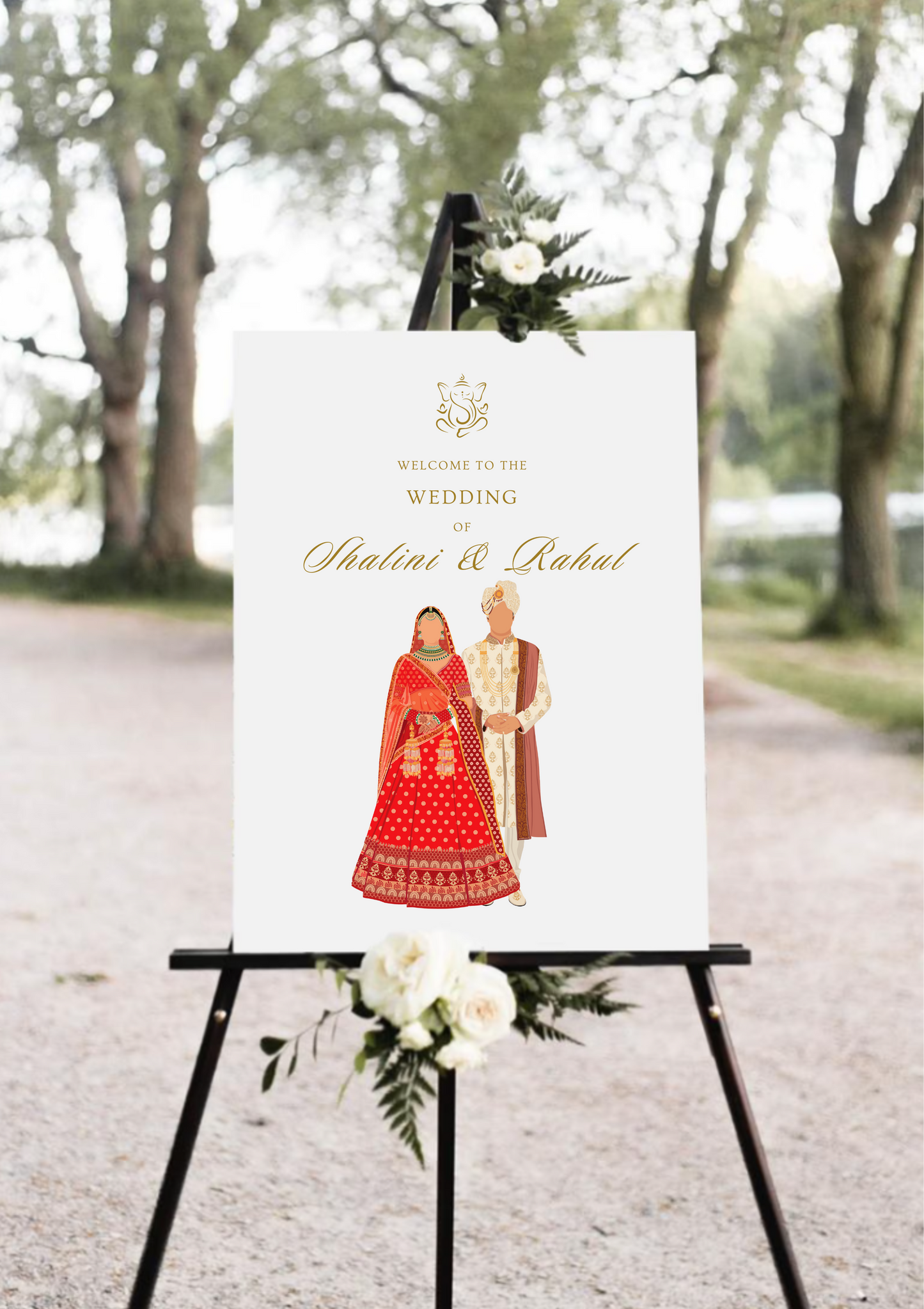 Indian Wedding Welcome Sign