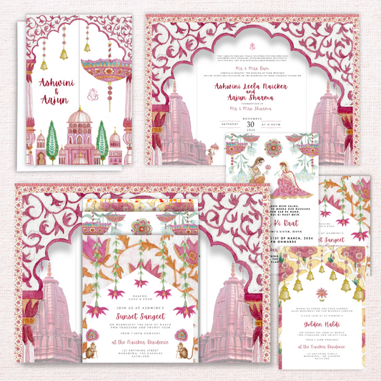 Swaminarayan Gatefold Invitations - 01