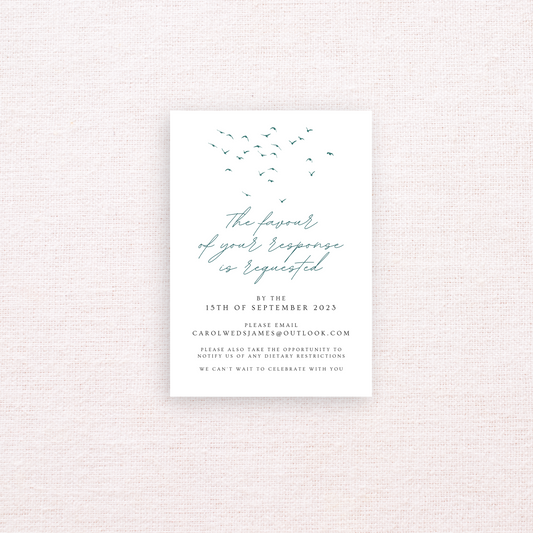 Queenstown Rsvp Card